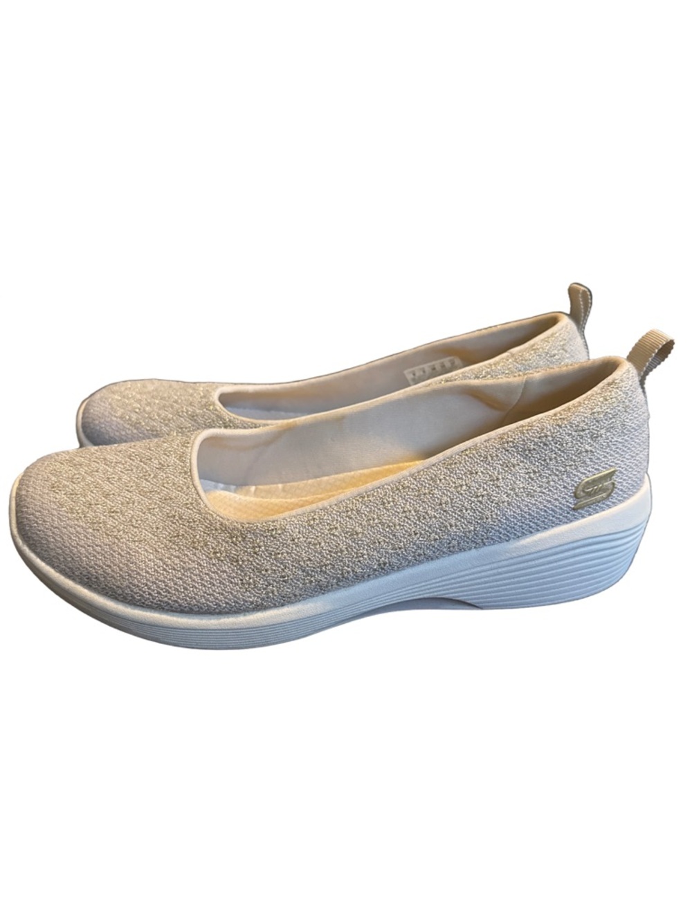 Skechers Arya In the Stars Gold Shimmer Women's Size 8